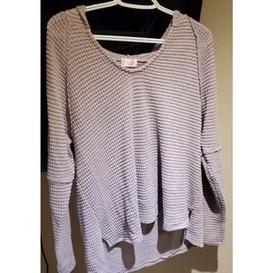 Pink Lily Waffle Knit Sweater